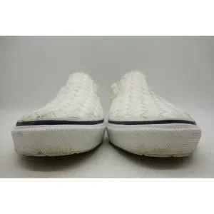 Sperry Top Sider White Woven Casual Slip on Loafers Shoes Men\'s 11.5 M Seaport Woven Loafer | Sperry main image 2
